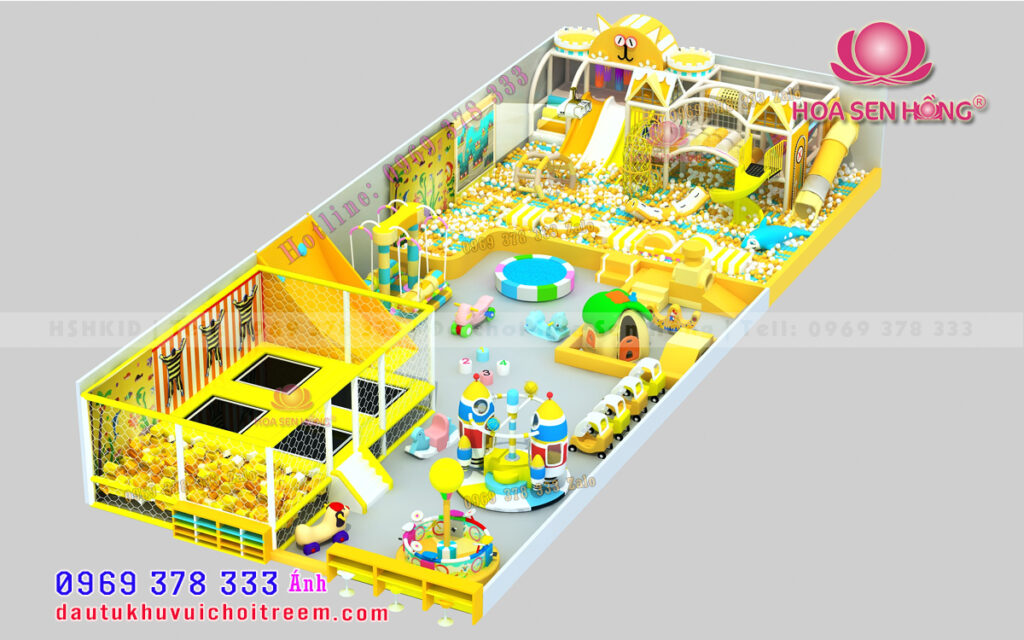 Thiết kế khu vui chơi trẻ em diện tích 200m vuông 10x20m