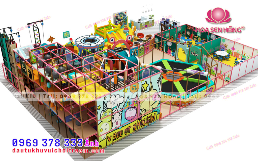 Thiết kế khu vui chơi trẻ em trong nhà 400m vuông