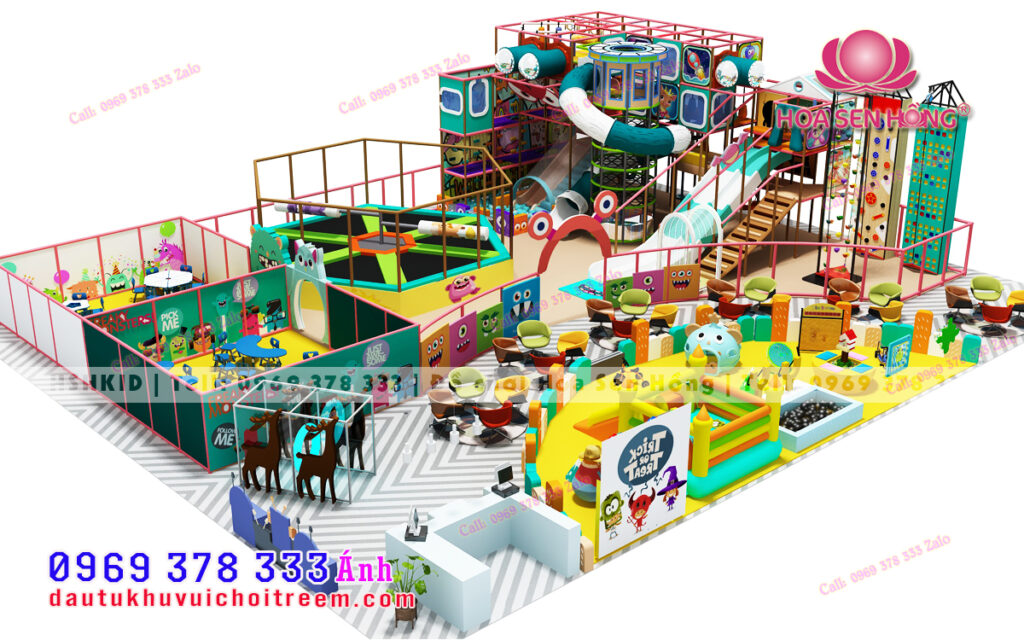 Thiết kế khu vui chơi trẻ em trong nhà 400m vuông